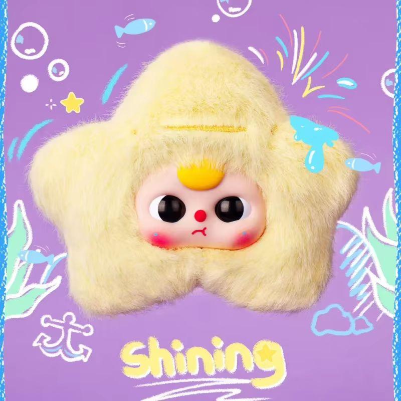 Baby Three Ocean Series V1 V2 Plush Blind Box Soft Comfortable Ornament Toy Exquisite Lovely Keychain Mystery Box Surprise Gifts
