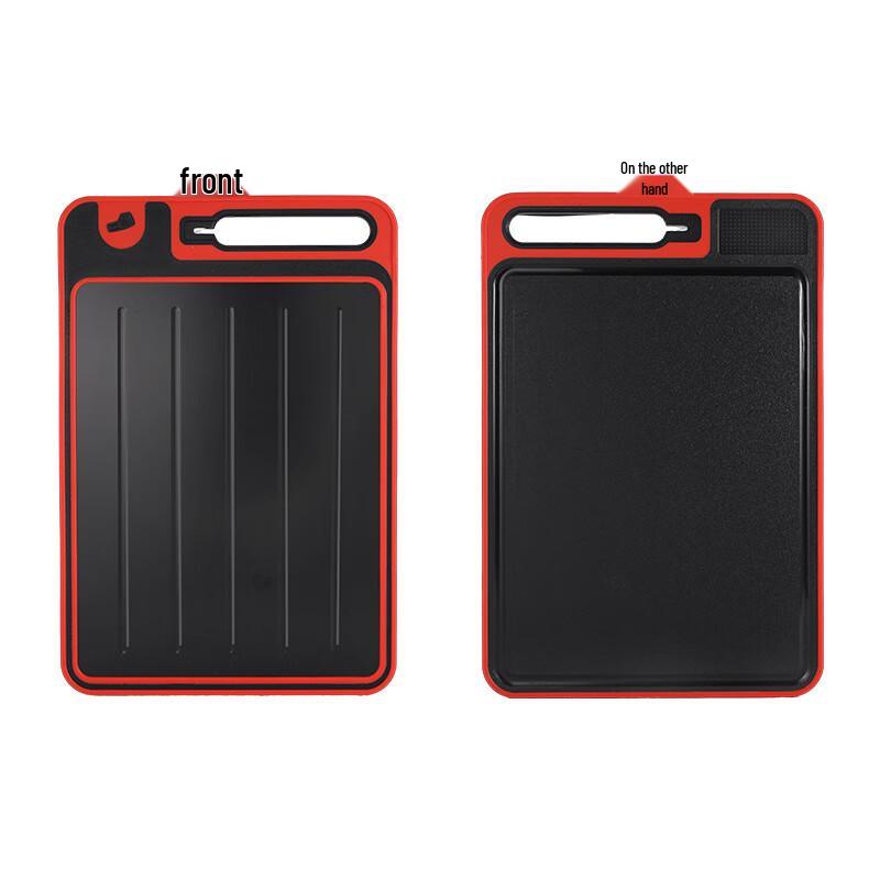 UOTO Stainless Steel Dual-Sided Cutting Board with Built-in Sharpener