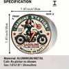 Vintage Garage Decor 8x8 Inch Retro Motorcycle Metal Tin Sign Industrial Wall Art Man Cave Pub Bar Workshop