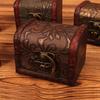 Retro Wood Storage Box Chinese Style Treasure Box Vintage Vintage Mini Box  Home Decoration