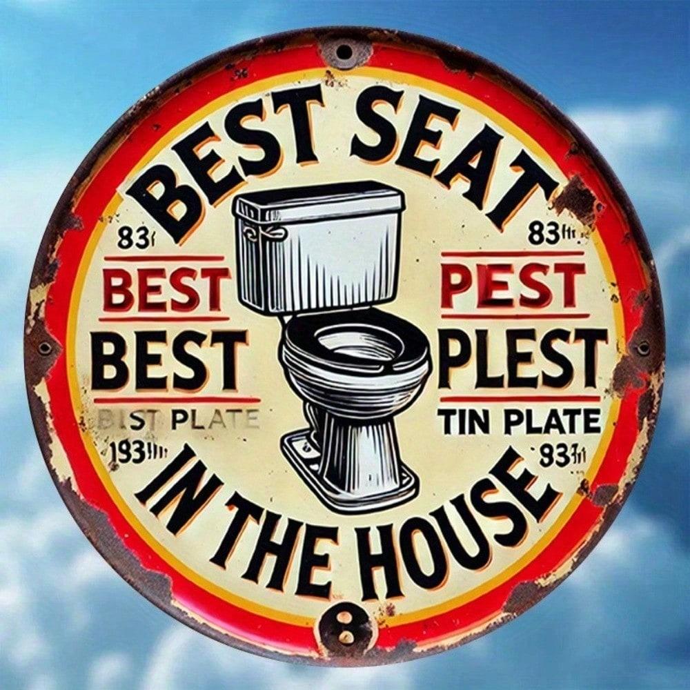 

Vintage Metal Tin Sign 8x8 Inch Round Wall Art Home Bar Man Cave Garage Decor 20x20 різнокольоровий