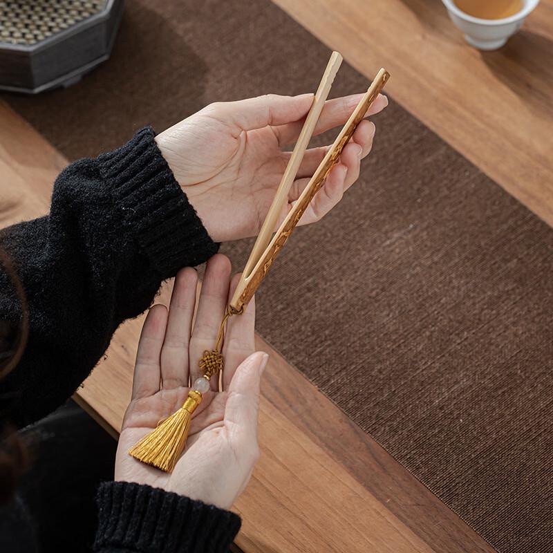 Handcrafted Bamboo Tea Tongs