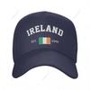 Unisex Baseball Cap Ireland EST Independence Day Wild Sun Shade Peaked Adjustable Outdoor Caps for Unisex Women