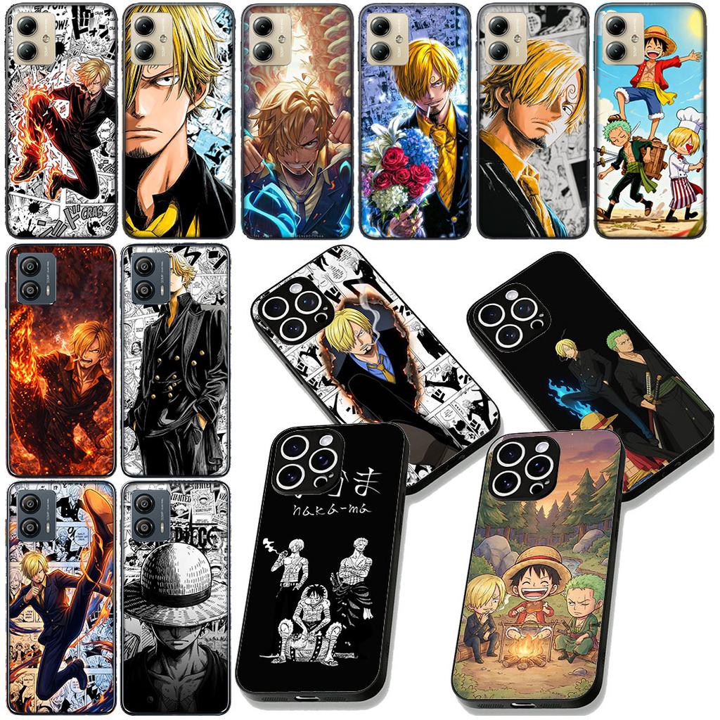 Kryt na telefon Sanji One Piece Roronoa Zoro Luffy pro Motorola Moto G86 G14 G35 G34 G45 G55 G67 G75 G85 G24 G15 G54 G57 Power Case