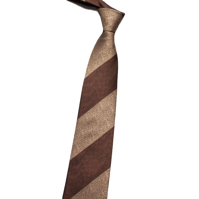 8Cm Coarse Striped Tie, Men'S And Women'S Retro Shirt, Suit, Uniform Tie