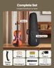 VEVOR Violin 4/4 355mm Full Size Fiddle Set Solidwood for Beginner Glossy Brown