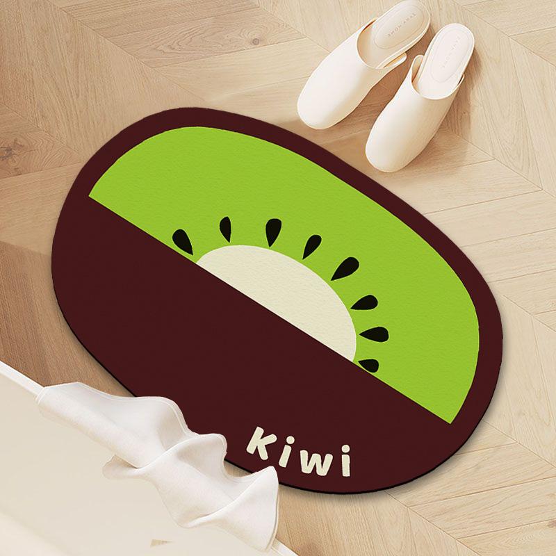 Cartoon Bathroom Floor Mat Water-Absorbing Quick-Drying Diatom Mud Floor Mat Household Bathroom Door Wear-Resistant, Dirt-Resistant And Non-Slip Floor