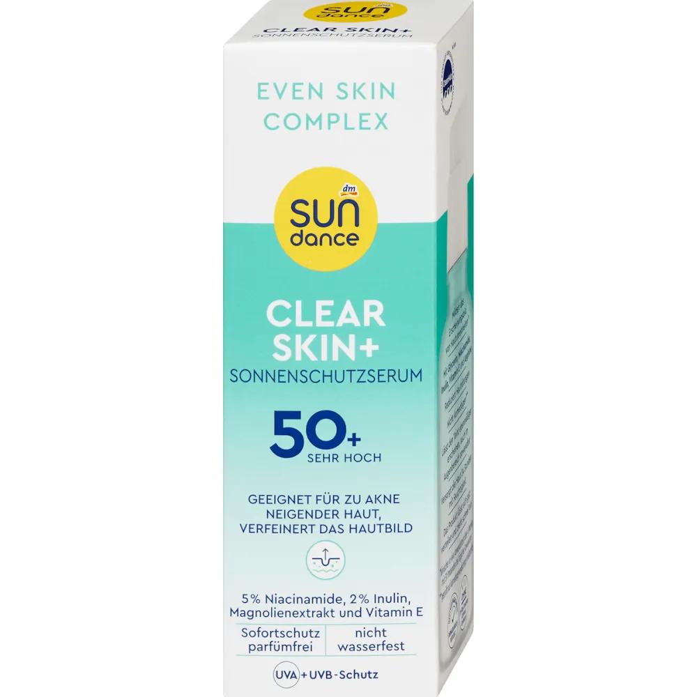 DM Sundance Crema Solare Siero Viso Pelle Chiara+ SPF 50+, 50ml