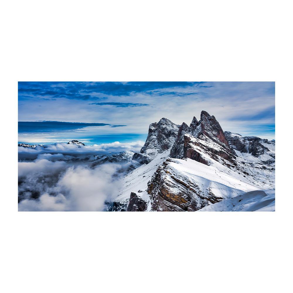 

Gorgeous Landscape Canvas Print Painting Snow Mountain Scenery Wall Art Poster for Living Room Bedroom Decoration Picture 50x100cm