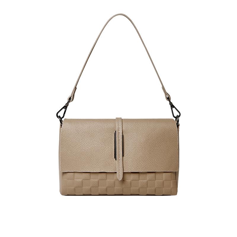 Qiao Lady Bag Women 2025 New Model Women's Crossbody Bag High-end Light Luxury Commuter Small Square Bag Genuine Leather Women's Shoulder Bag