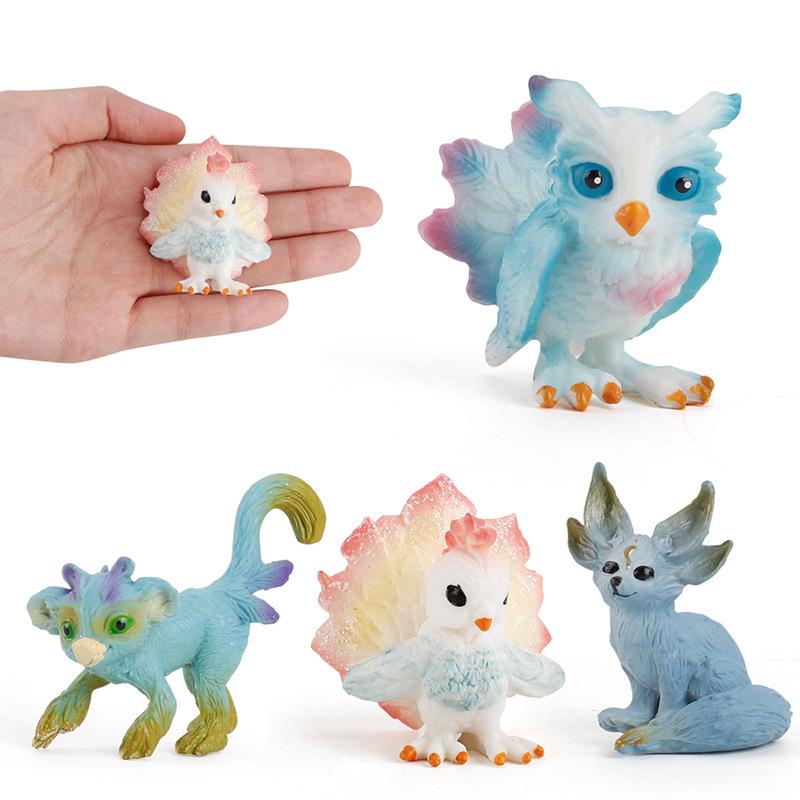 Animal Model Toy Mini Elf Static Solid Baking Model Boutique Collection Decoration Doll