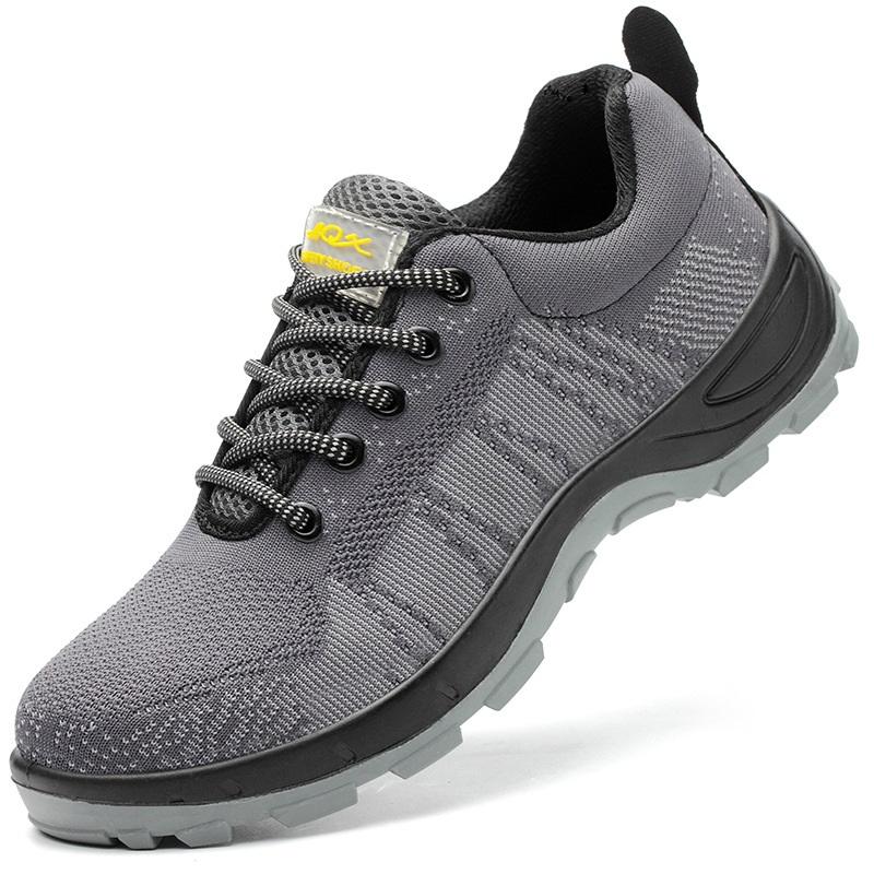 

Мужская рабочая обувь Holfredterse, летние дышащие ботинки, кроссовки со стальным носком, противоударные 1688-1026 45