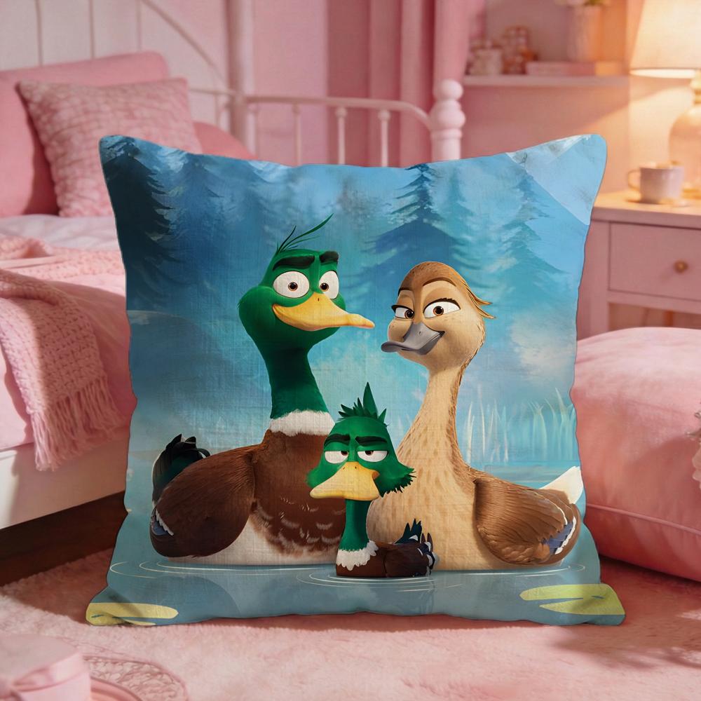 Cute Cartoon Migration Cushion Cover Premium Comfort Reversible Pillow Cove Two In One Design For Any Room Car Interior