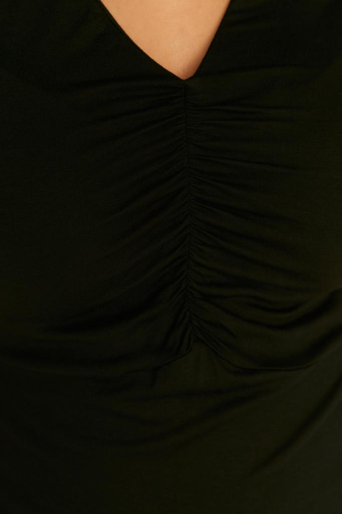 Modisches, lässiges, kurzärmliges Midi-Braun-A-Linien-Webkleid für Damen