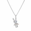 2025 Colorful Movable Mechanical Rabbit Pendant Necklace for Men & Women - Hip Hop Sweater & Hoodie Chain