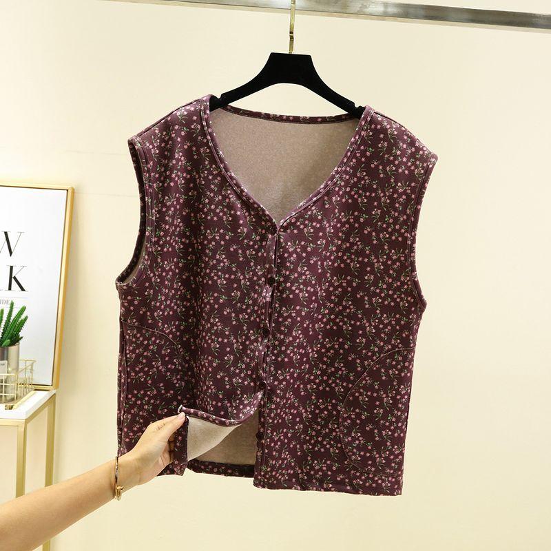 

Dralon Цветочный Жилет с Внутренней Застежкой для Мамы Dark purple 2XL (60.00 kg-75.00 kg recommended