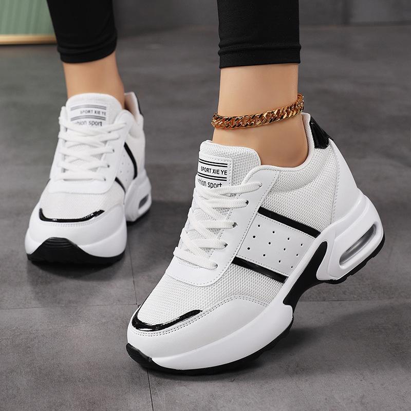 

Spring and Autumn new large-size dad shoes women s platform muffin inner height increase casual sports women s shoes 37