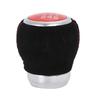 Shift Knob for Manual Transmission M12 X Faux Red Replacement Shift Interior 6-speed Vehicles, P1.25, Alcantara-style Leather, Stitching, Lever,