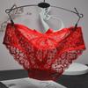 4PCS Sexy Unterwäsche Perspektive Spitze Frauen Höschen Floral Solide Briefs Weibliche Unterhose Breathablle Frauen Dessous