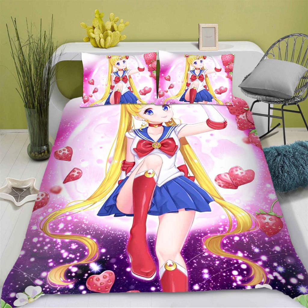 3-Piece Set 1 Quilt Cover  3d Children'S Bedding Set  100% Polyester Duvet Cover Suitable For Children And Adults Home