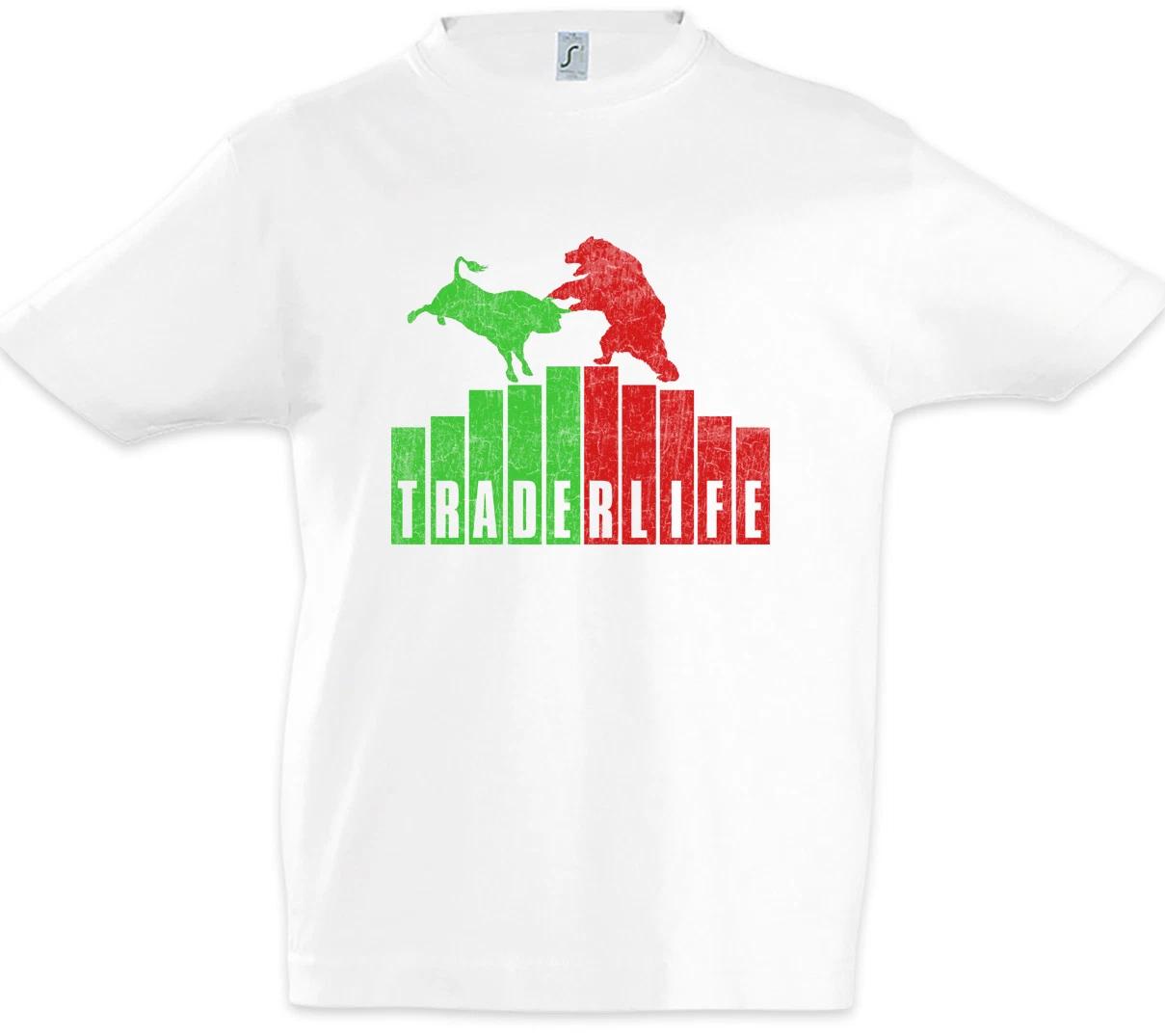 Trader Life Kids Boys kids boys T-Shirt Bearish Bullish Trader Fun Investment Banker 160
