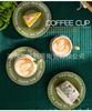 French Garden Luxury Coffee Cup & Saucer Gift Set: Elegant Mug with Saucer