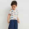 Summer New Arrival Boys' T-Shirt with Cartoon Print Sweatshirt Children's Crew Neck Short-Sleeved Top