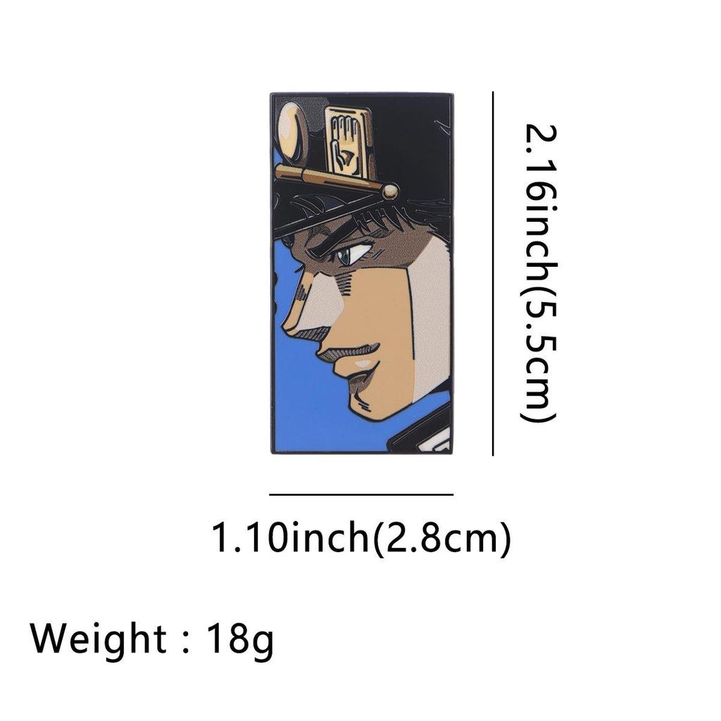 JOJO's Bizarre Adventure Metal Brooch Badge Ornament - English Cartoon Accessory