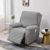 4-Piece Recliner Chair Cover Stretch Chair Cover for Recliner Chair Slipcover for Living Room Recliner Protector with Pocket