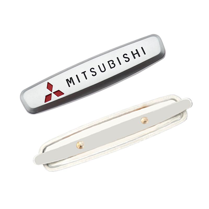 

2pcs/1pair Mitsubishi metal Car seat Emblem Car Internal Clips Console Decoration Badge Sticker Car Emblem styling Accessories 2pcs&Car seat Emblem