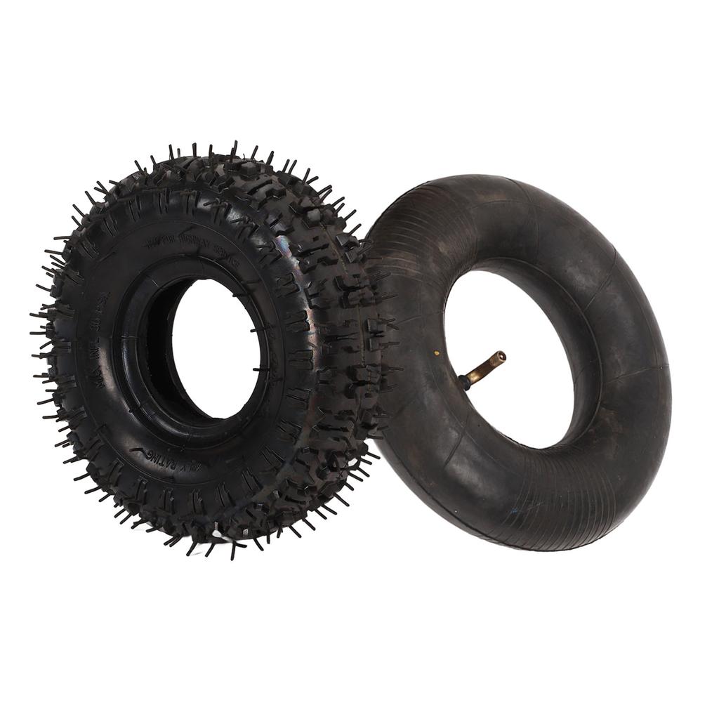 4.10 3.50‑4 Tire Inner Tube Set 20 PSI 4 PLY for 4in Rim 47cc 49cc 2 Stroke Mini Pocket ATV QUAD Bike