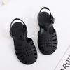 Children's sandals spring and summer boys soft-soled hollowed-out hole shoes girls flat-soled bag head jelly shoes baby children's sandals