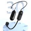 2-in-1 Kabelloses Mikrofon-Headset Langstrecken-Mikrofon-System Headset-Mikrofon Sprachverstärker für Lehrer Bühnenkünstler Fitness-Trainer