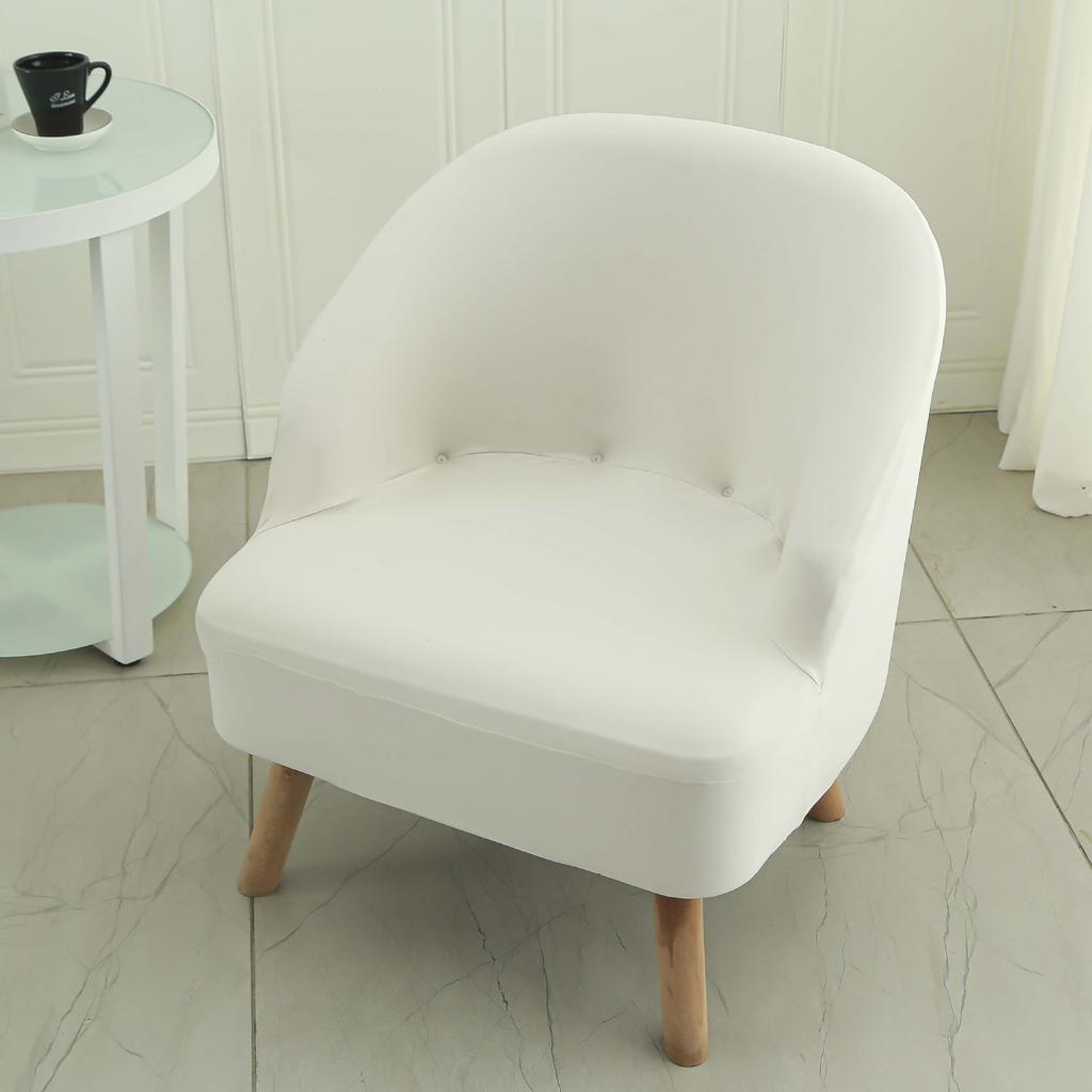 Curved Chair Cover Elastic Household Small Sofa Cover Modern Style Dustproof Curved Chair Cover