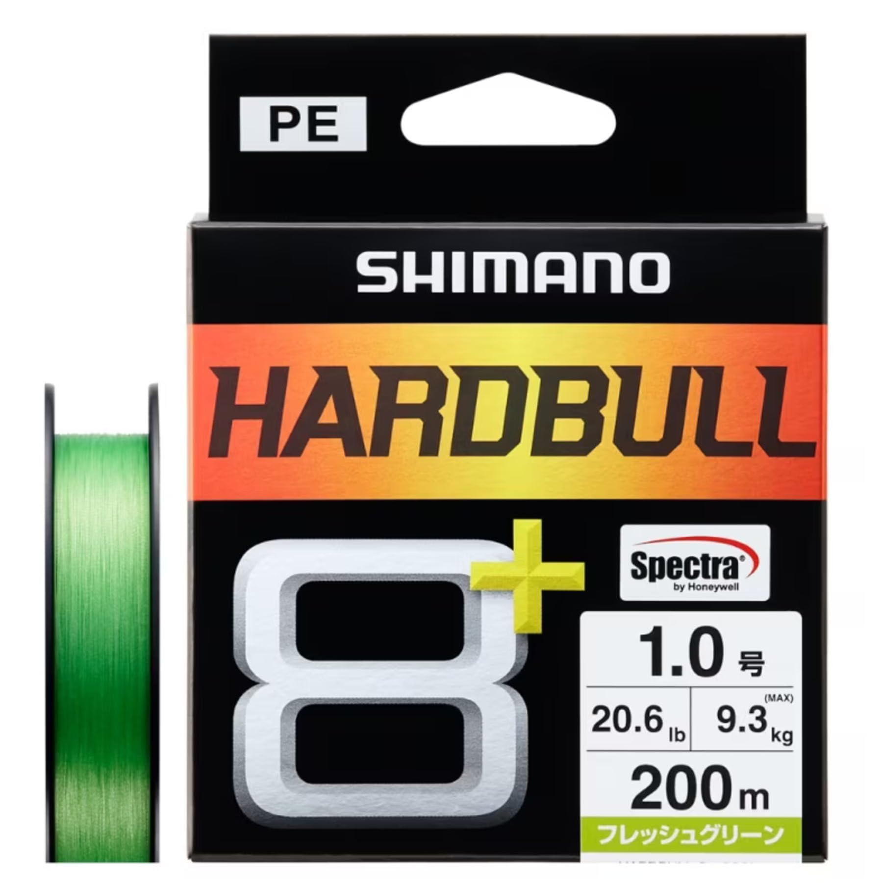 

SHIMANO PE Line Hard Bull 200m Fresh Green 8+ LD-M68X No. 1.0 (20.6lb)