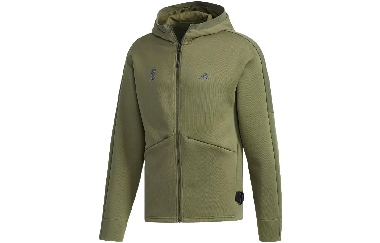 Adidas Wuji Series Jackets Men s Army Green Hooded Moderate Other DM5237 M