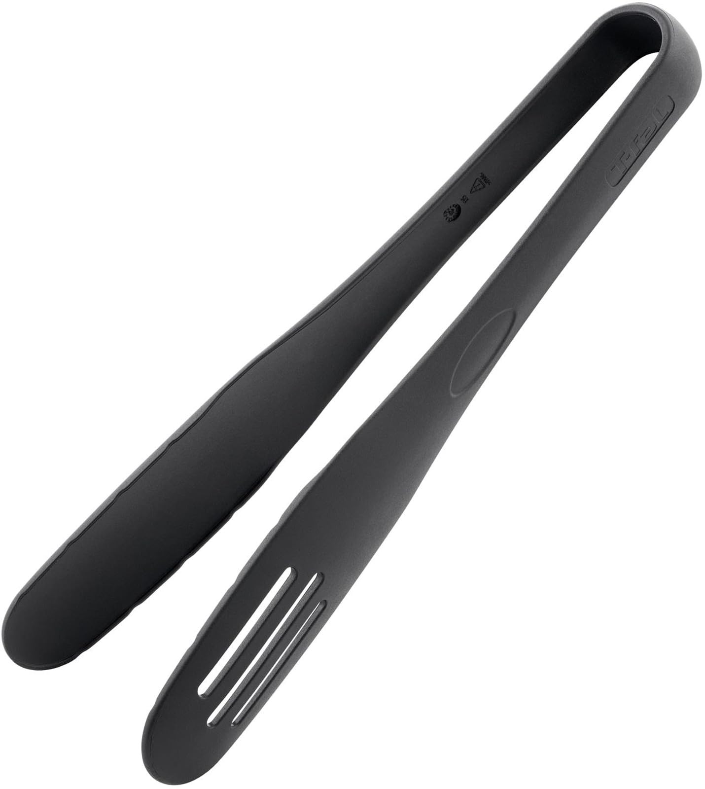 

Firmly grip small perforated on one side for draining and made of nylon T-fal Tongs ingredients, water, dishwasher-safe, scratch-resistant resin. чорний