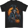 Halloween Witch T-Shirt Wizard Pumpkin Skull Spooky Men Women Costume Tee