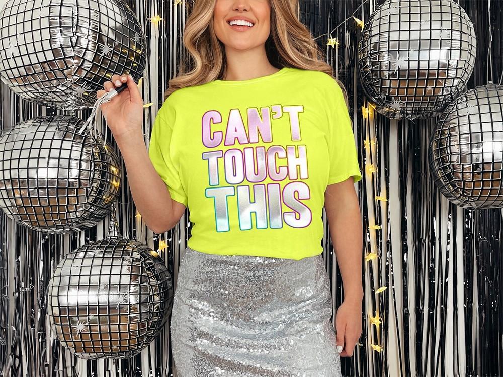 

Cant Touch This T-Shirt Funky Print Fancy Dress Weekend Hen Party 90s Mc Hammer 3XL