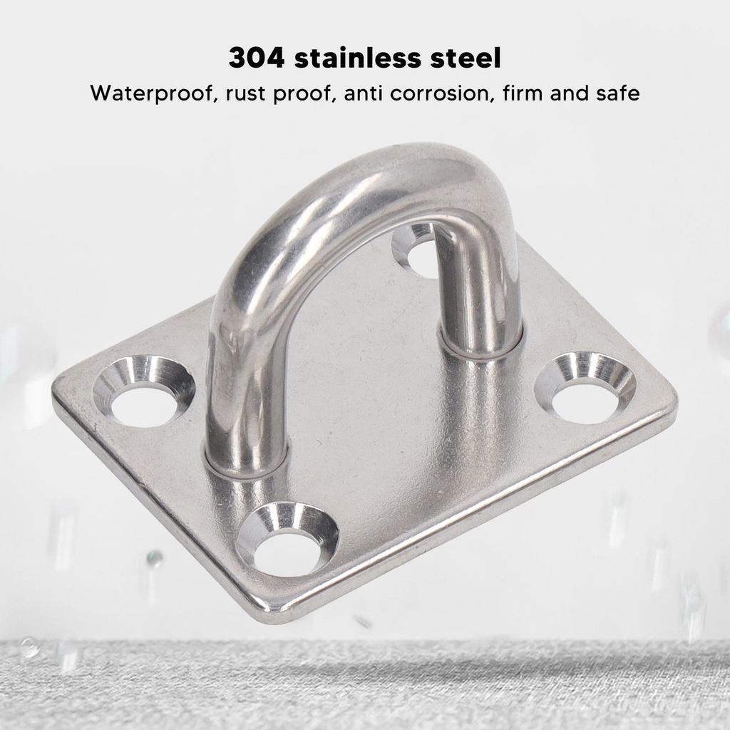 7pcs Sunshade Hardware Kit Stainless Steel Waterproof Sun Shade Sail Fixing Hook Accessories for Garden