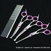 Pet Grooming Curved Scissors Set - Professional Dog Hair Trimming Tool