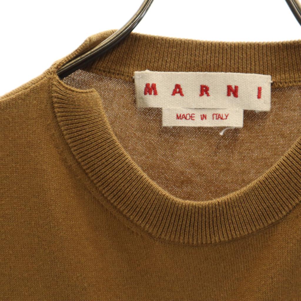 MARNI made in Italy Five-quarter sleeve knit 38 Brown Women Used