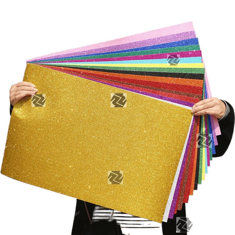 Hârtie Spumă Groasă Mare cu Sclipici Auriu pentru Meșteșuguri