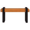 Bench In Black and Brown 110 Cm Genuine Goat Leather