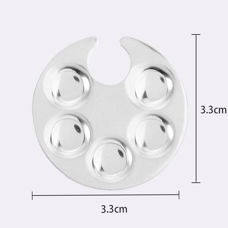 

1 шт. Мини палитра для нейл-арта, милый дизайн круглого отпечатка ноги, кольцо на палец для смешивания УФ-гель-лака, тарелка для рисования, инструменты для маникюра