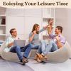 Soybean Bag Chair, Inflatable Sofa Chair, Soft, Comfortable,  Lazy Seat, Tatami Chair, Lazy Sofa, Circular Single Sofa