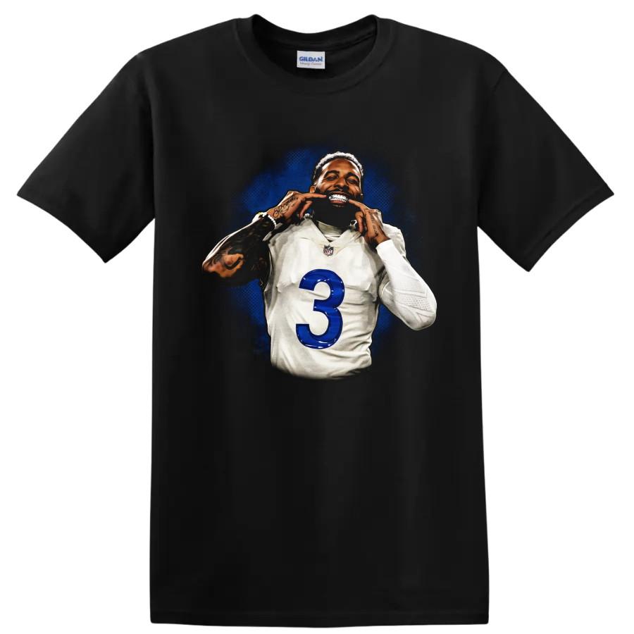 Odell Beckham Jr T Shirt Cleveland Browns Football Player Number 3 Tee
