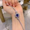 Wind Retro Simulation Colored Treasure Bracelet Pattern Luxury Inlaid Jewelry Main Stone 8 * 10
