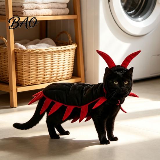 Fun Theme Party Costume Centipede-Look Cat Costume, Halloween Cosplay Outfit, Funny Pet Apparel Cute Photo Accessories for Small Medium Cats,