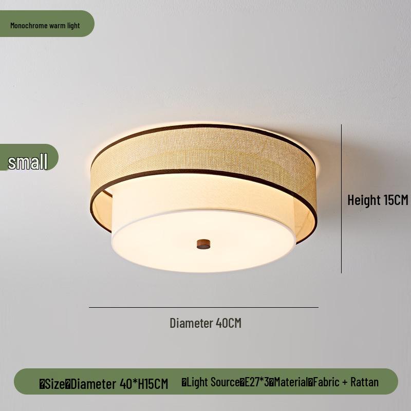 2025 Mid-Century Song Dynasty Zen Ceiling Light for Master Bedroom